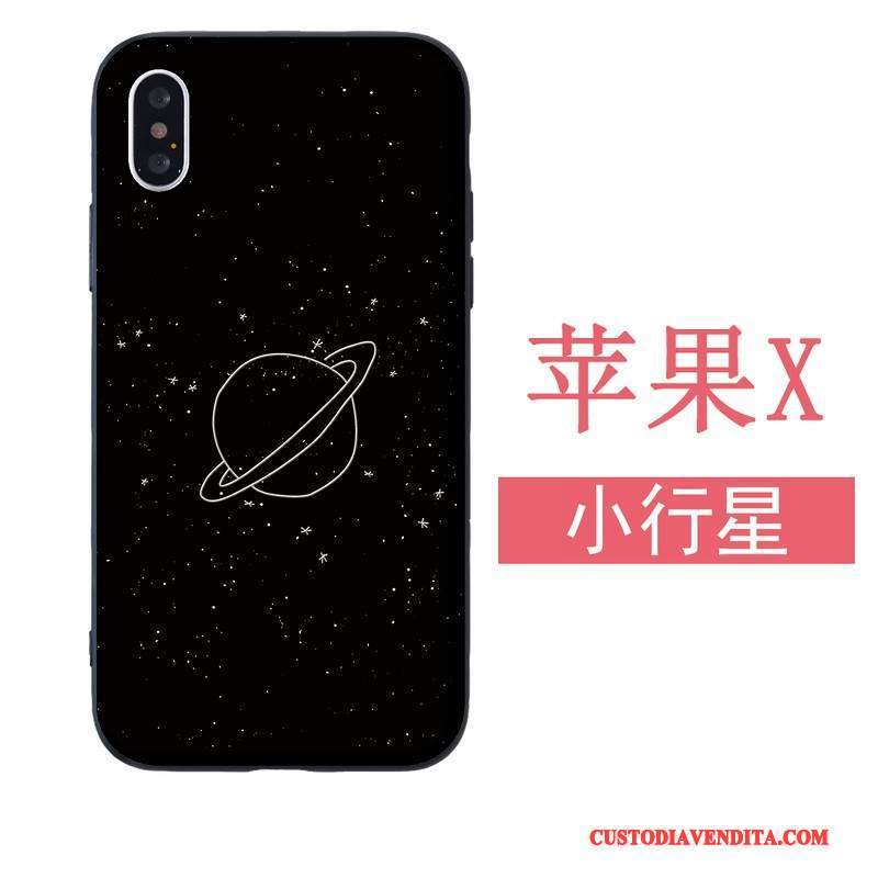 Custodia iPhone 5/5s Silicone Morbidotelefono, Cover iPhone 5/5s Nero