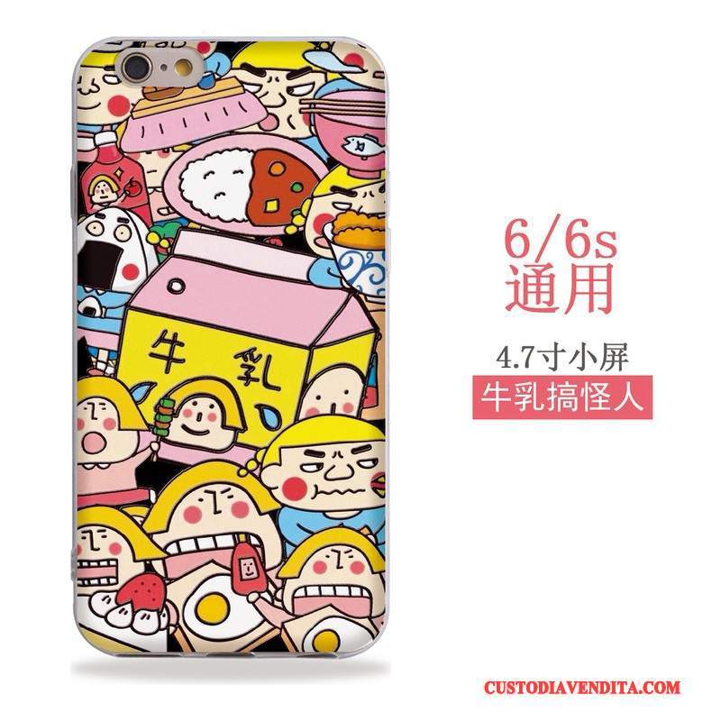 Custodia iPhone 6/6s Colore Anti-caduta Metallo, Cover iPhone 6/6s Oro Rosatelefono