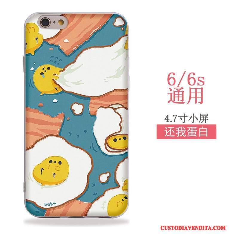 Custodia iPhone 6/6s Colore Anti-caduta Metallo, Cover iPhone 6/6s Oro Rosatelefono