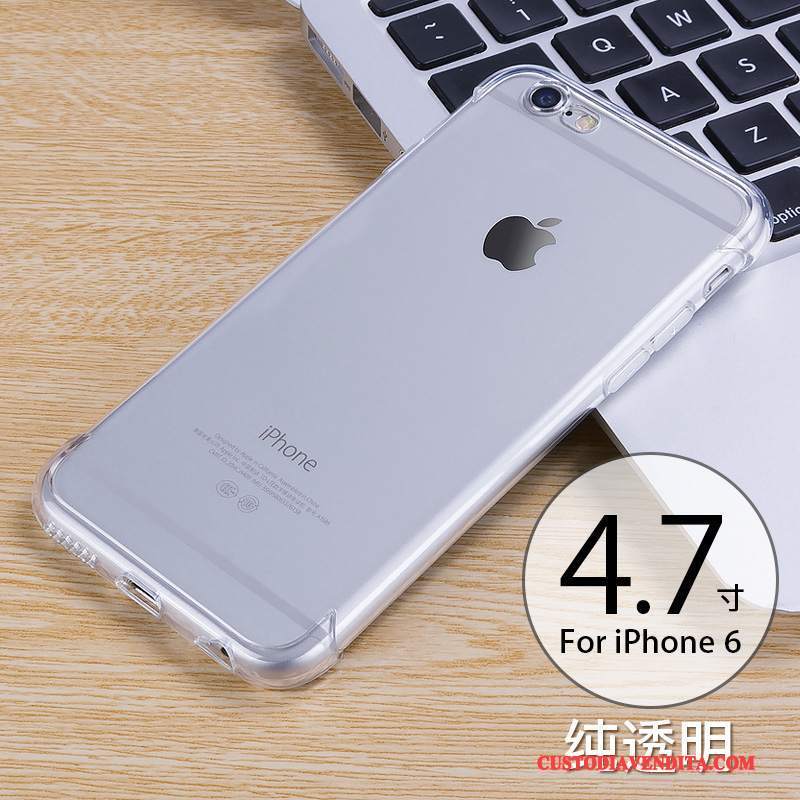 Custodia iPhone 6/6s Colore Trasparente Tendenza, Cover iPhone 6/6s Silicone Morbido Gasbag