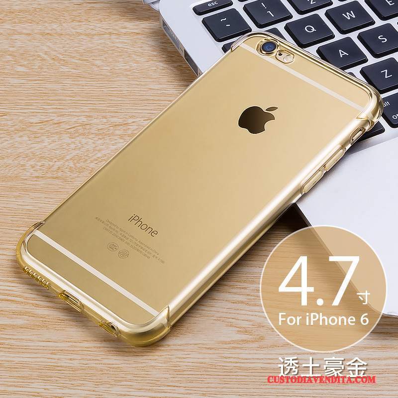 Custodia iPhone 6/6s Colore Trasparente Tendenza, Cover iPhone 6/6s Silicone Morbido Gasbag