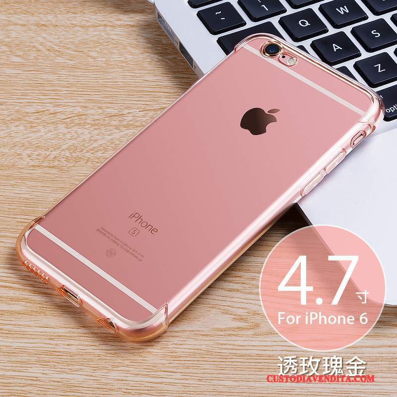 Custodia iPhone 6/6s Colore Trasparente Tendenza, Cover iPhone 6/6s Silicone Morbido Gasbag