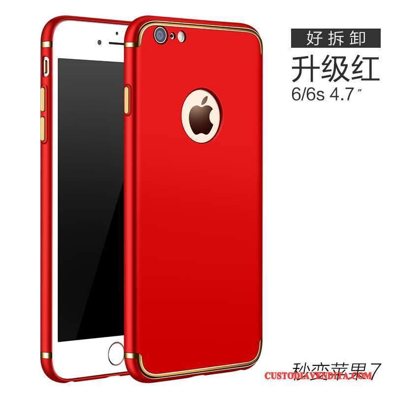 Custodia iPhone 6/6s Nuovotelefono, Cover iPhone 6/6s Rosso Difficile