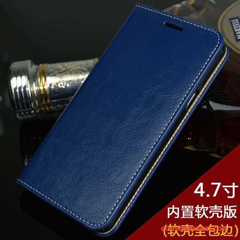 Custodia iPhone 6/6s Pelle Affaritelefono, Cover iPhone 6/6s Folio Arancione Qualità