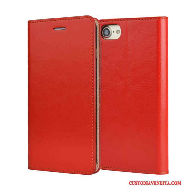 Custodia iPhone 6/6s Pelle Affaritelefono, Cover iPhone 6/6s Folio Arancione Qualità