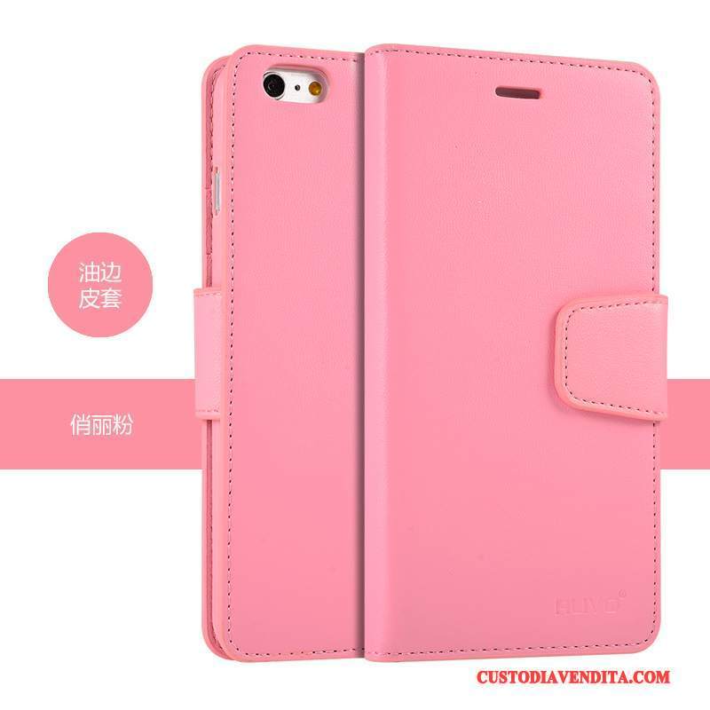 Custodia iPhone 6/6s Pelle Morbido Rosso, Cover iPhone 6/6s Protezione Telefono Anti-caduta