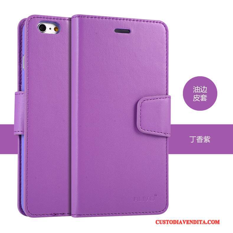 Custodia iPhone 6/6s Pelle Morbido Rosso, Cover iPhone 6/6s Protezione Telefono Anti-caduta