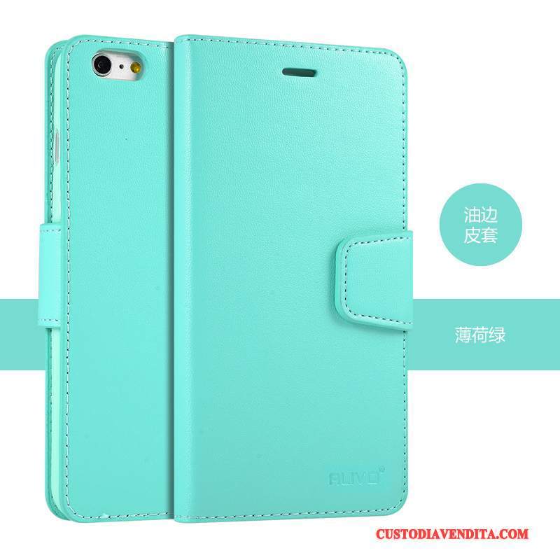 Custodia iPhone 6/6s Pelle Morbido Rosso, Cover iPhone 6/6s Protezione Telefono Anti-caduta