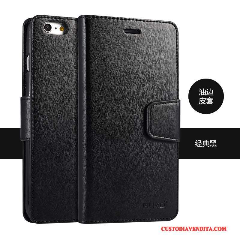 Custodia iPhone 6/6s Pelle Morbido Rosso, Cover iPhone 6/6s Protezione Telefono Anti-caduta