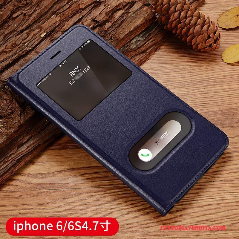 Custodia iPhone 6/6s Pelle Orotelefono, Cover iPhone 6/6s Protezione Anti-caduta