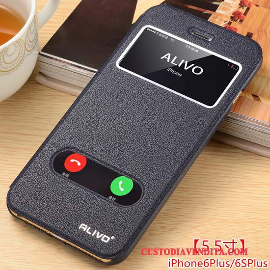Custodia iPhone 6/6s Plus Pelle Orotelefono, Cover iPhone 6/6s Plus Folio