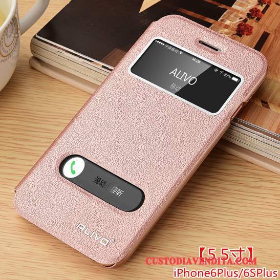 Custodia iPhone 6/6s Plus Pelle Orotelefono, Cover iPhone 6/6s Plus Folio