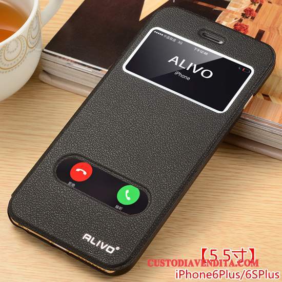 Custodia iPhone 6/6s Plus Pelle Orotelefono, Cover iPhone 6/6s Plus Folio