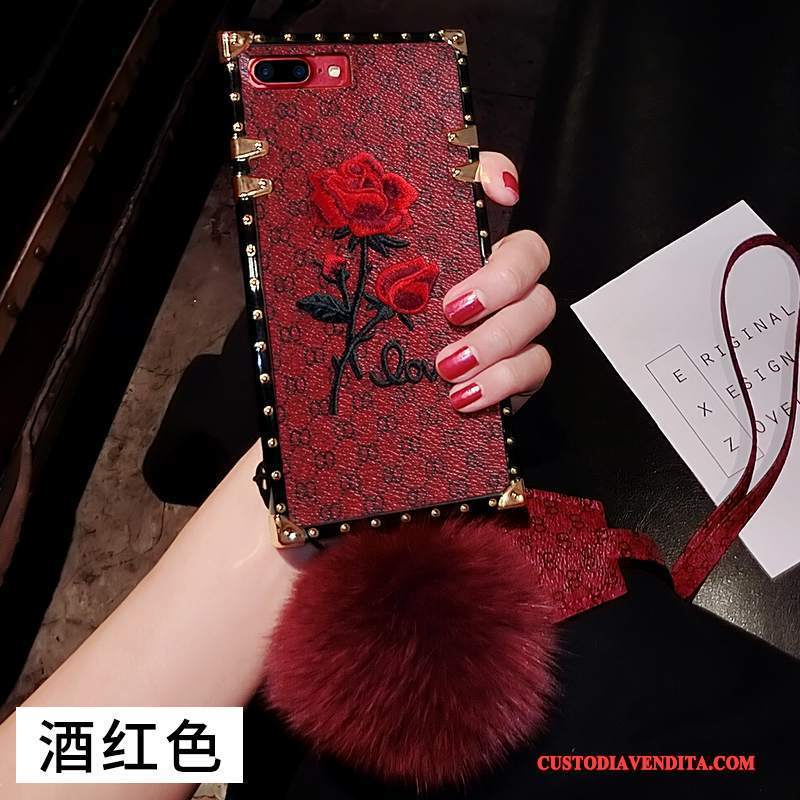 Custodia iPhone 6/6s Plus Silicone Anti-caduta Palla Di Pelo, Cover iPhone 6/6s Plus Tutto Inclusotelefono