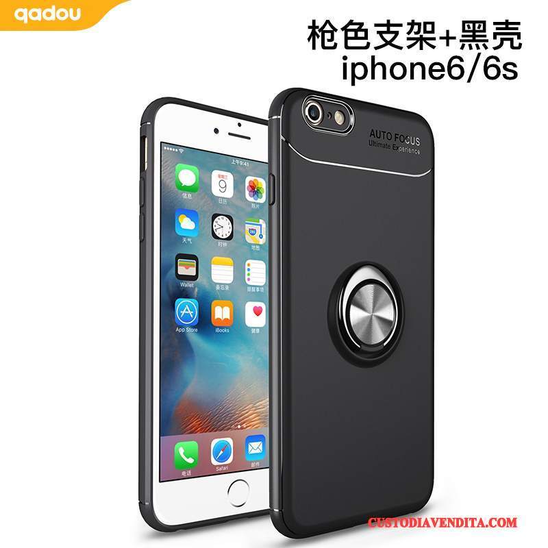 Custodia iPhone 6/6s Protezione Tutto Incluso Rosso, Cover iPhone 6/6s Auto Magnetico