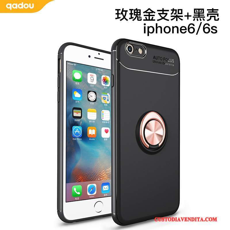 Custodia iPhone 6/6s Protezione Tutto Incluso Rosso, Cover iPhone 6/6s Auto Magnetico