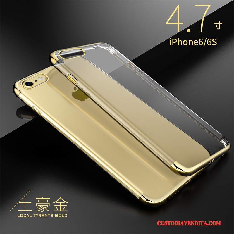 Custodia iPhone 6/6s Silicone Anti-caduta Rosa, Cover iPhone 6/6s Trasparente Tutto Incluso
