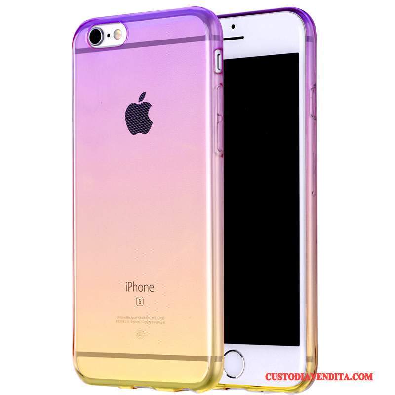 Custodia iPhone 6/6s Silicone Telefono Gradiente, Cover iPhone 6/6s Tutto Incluso Morbido