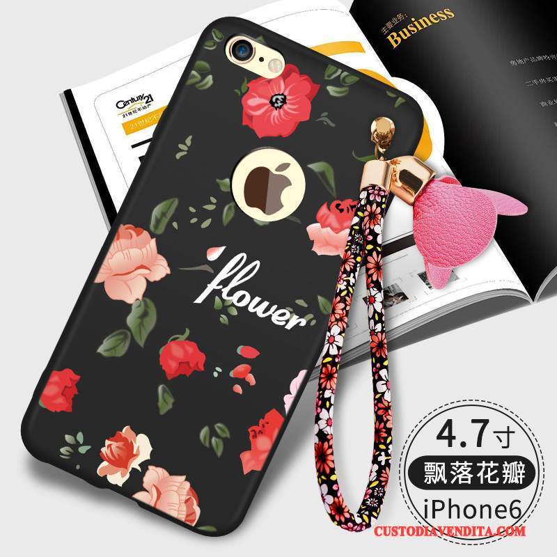 Custodia iPhone 6/6s Silicone Tendenza Tutto Incluso, Cover iPhone 6/6s Rossotelefono