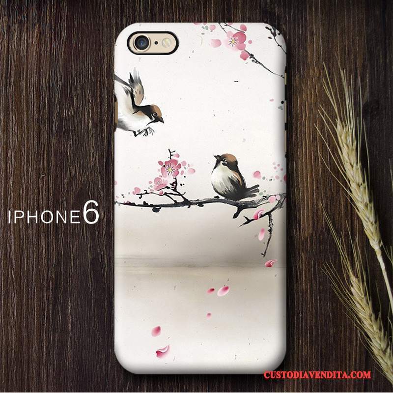 Custodia iPhone 6/6s Vintage Telefono Doppia Gonna, Cover iPhone 6/6s Colore Stile Cinese