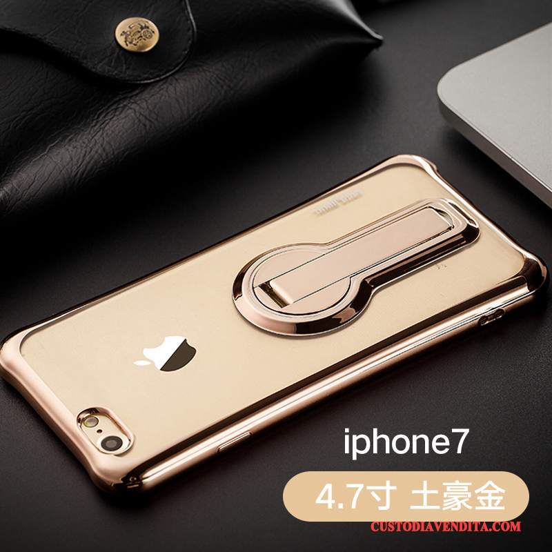 Custodia iPhone 7 Colore Macchiati Rosso, Cover iPhone 7 Protezione Supportotelefono