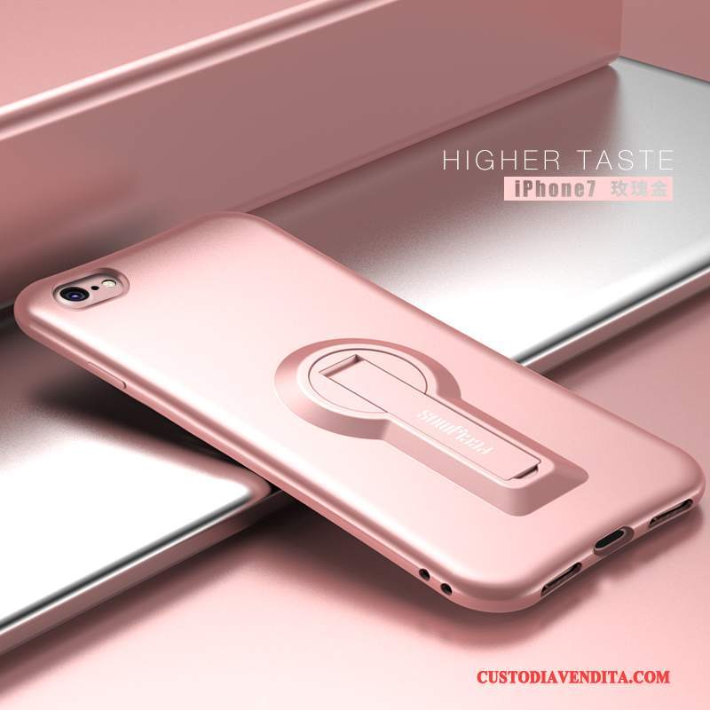 Custodia iPhone 7 Colore Macchiati Rosso, Cover iPhone 7 Protezione Supportotelefono