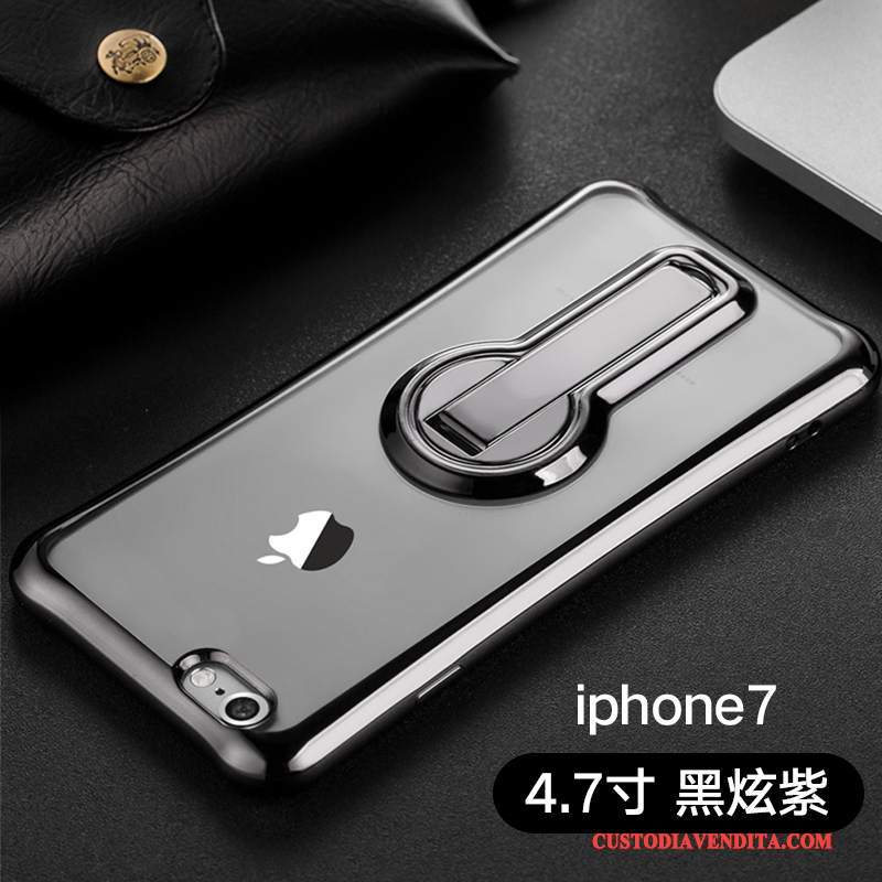 Custodia iPhone 7 Colore Macchiati Rosso, Cover iPhone 7 Protezione Supportotelefono