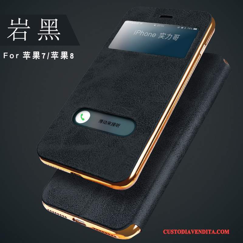 Custodia iPhone 7 Folio Telefono Tutto Incluso, Cover iPhone 7 Pelle Anti-caduta Qualità