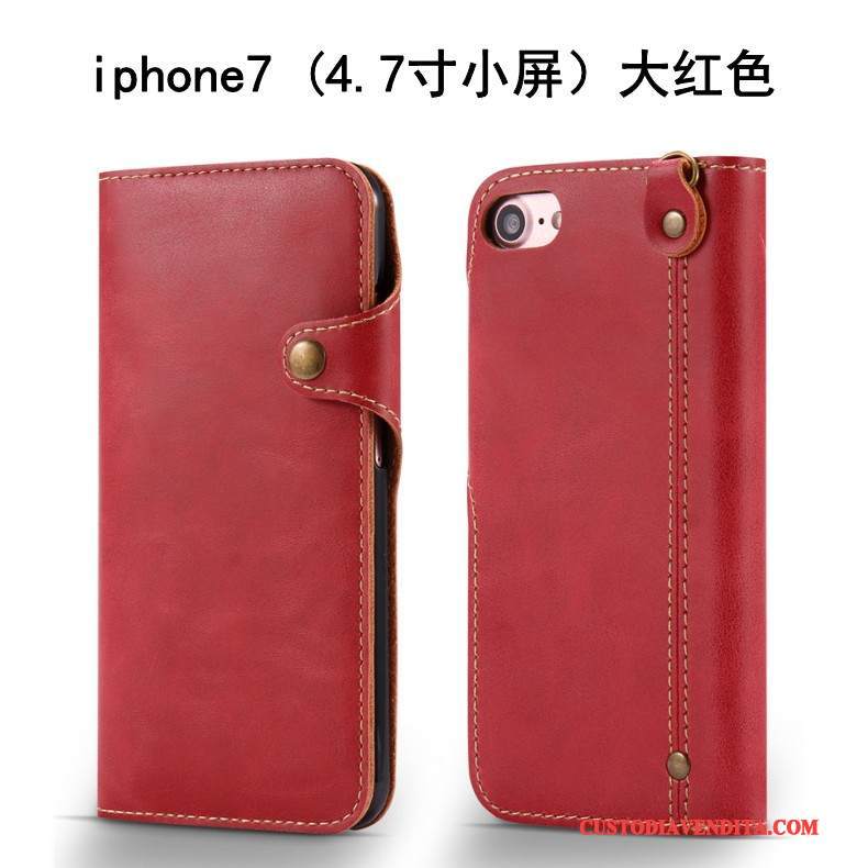 Custodia iPhone 7 Pelle Anti-caduta Morbido, Cover iPhone 7 Silicone Telefono