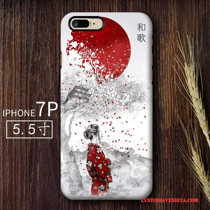 Custodia iPhone 7 Plus Creativo Macchiati Difficile, Cover iPhone 7 Plus Anti-caduta Vento