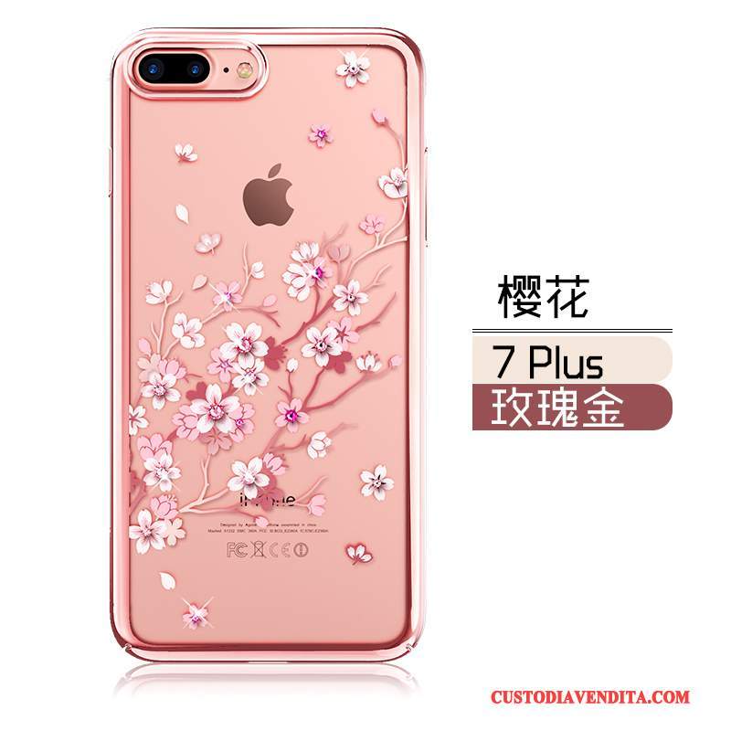 Custodia iPhone 7 Plus Creativo Nuovo Rosso, Cover iPhone 7 Plus Silicone Di Personalitàtelefono