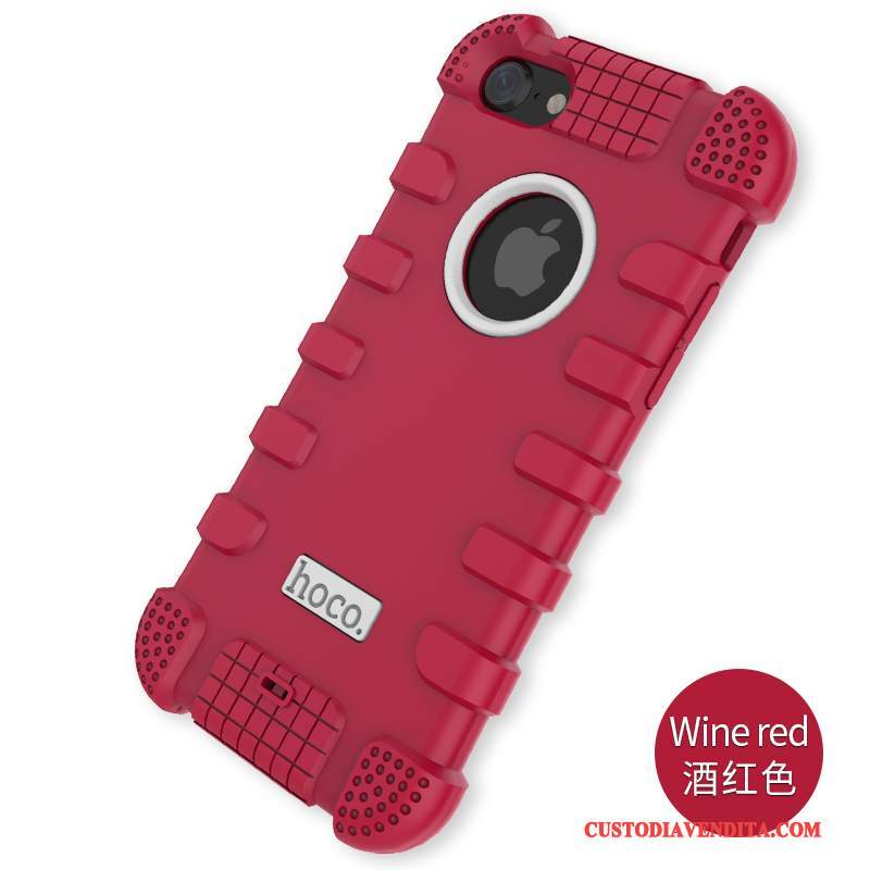 Custodia iPhone 7 Silicone Blu Gasbag, Cover iPhone 7 Telefono Anti-caduta