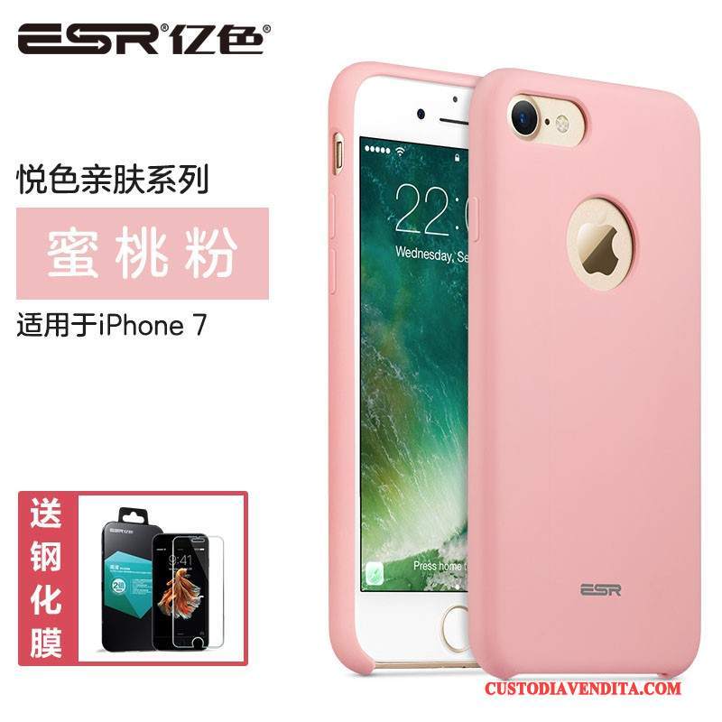 Custodia iPhone 7 Silicone Rosso Nuovo, Cover iPhone 7 Protezione Anti-cadutatelefono