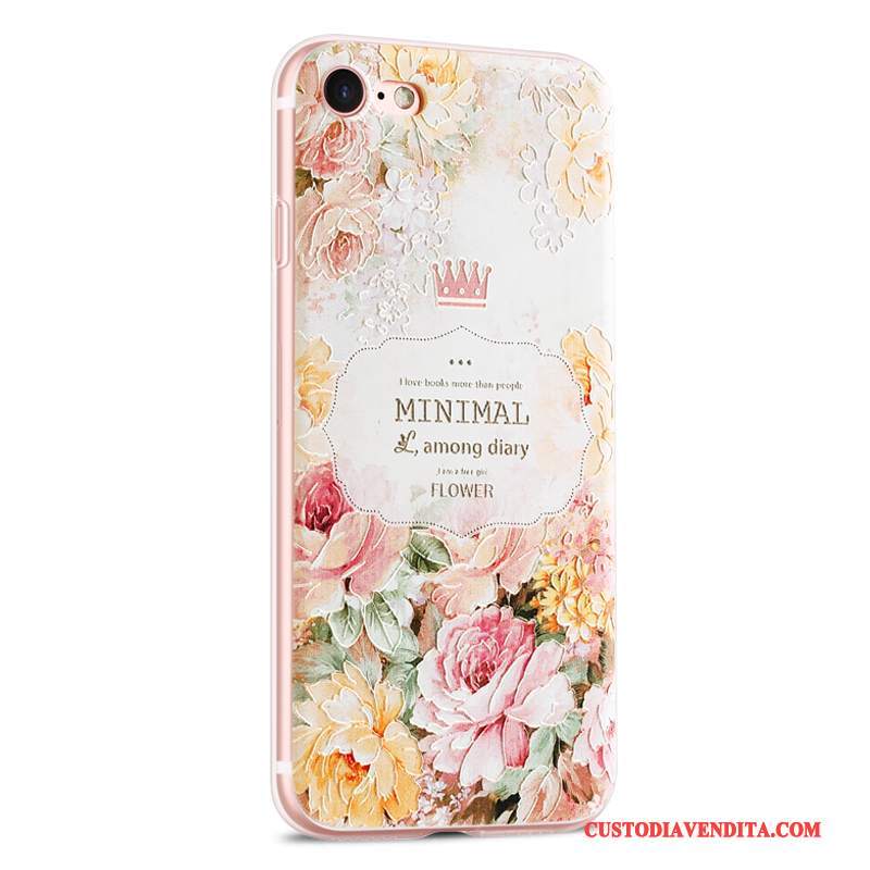 Custodia iPhone 8 Creativo Telefono Di Personalità, Cover iPhone 8 Silicone Verde Tutto Incluso