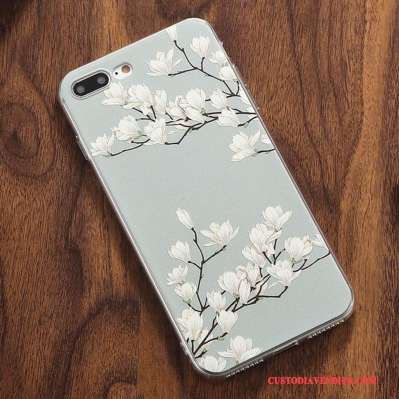 Custodia iPhone 8 Plus Goffratura Tutto Inclusotelefono, Cover iPhone 8 Plus Protezione Semplici Morbido