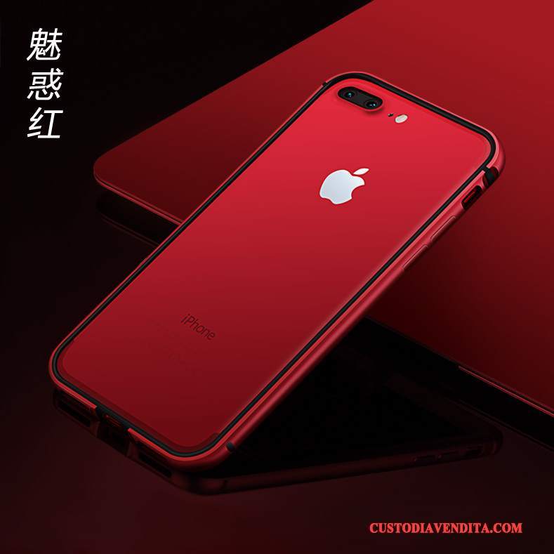 Custodia iPhone 8 Plus Silicone Metallo Sottili, Cover iPhone 8 Plus Anti-caduta Nuovo