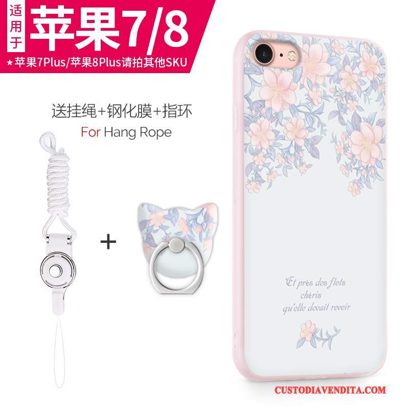 Custodia iPhone 8 Silicone Anti-caduta Tutto Incluso, Cover iPhone 8 Protezione Telefono Morbido