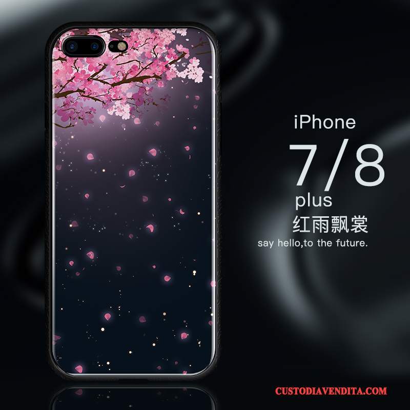 Custodia iPhone 8 Silicone Nuovo Blu, Cover iPhone 8 Protezione Anti-caduta Tutto Incluso