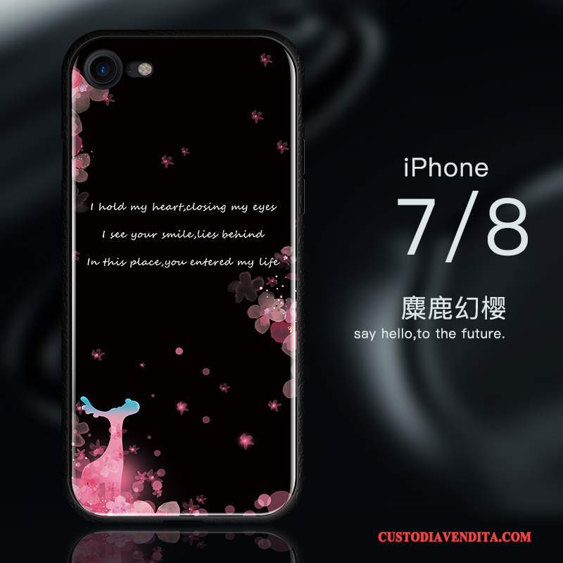 Custodia iPhone 8 Silicone Nuovo Blu, Cover iPhone 8 Protezione Anti-caduta Tutto Incluso