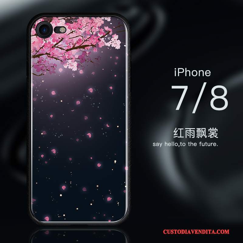 Custodia iPhone 8 Silicone Nuovo Blu, Cover iPhone 8 Protezione Anti-caduta Tutto Incluso