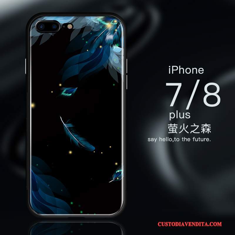 Custodia iPhone 8 Silicone Nuovo Blu, Cover iPhone 8 Protezione Anti-caduta Tutto Incluso