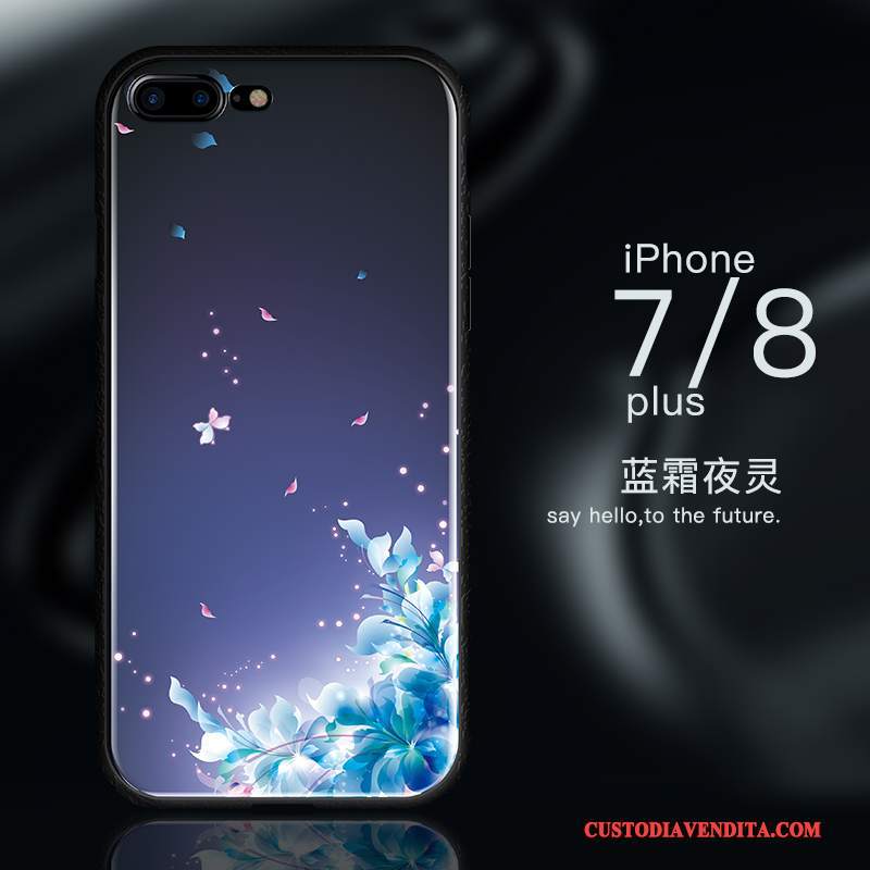 Custodia iPhone 8 Silicone Nuovo Blu, Cover iPhone 8 Protezione Anti-caduta Tutto Incluso
