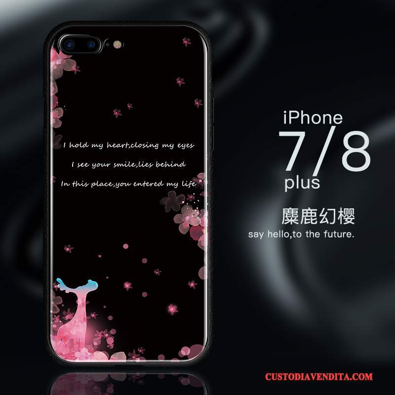 Custodia iPhone 8 Silicone Nuovo Blu, Cover iPhone 8 Protezione Anti-caduta Tutto Incluso