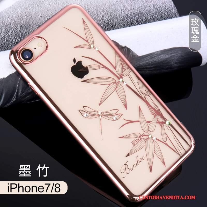 Custodia iPhone 8 Strass Elegantetelefono, Cover iPhone 8 Tendenza Nuovo