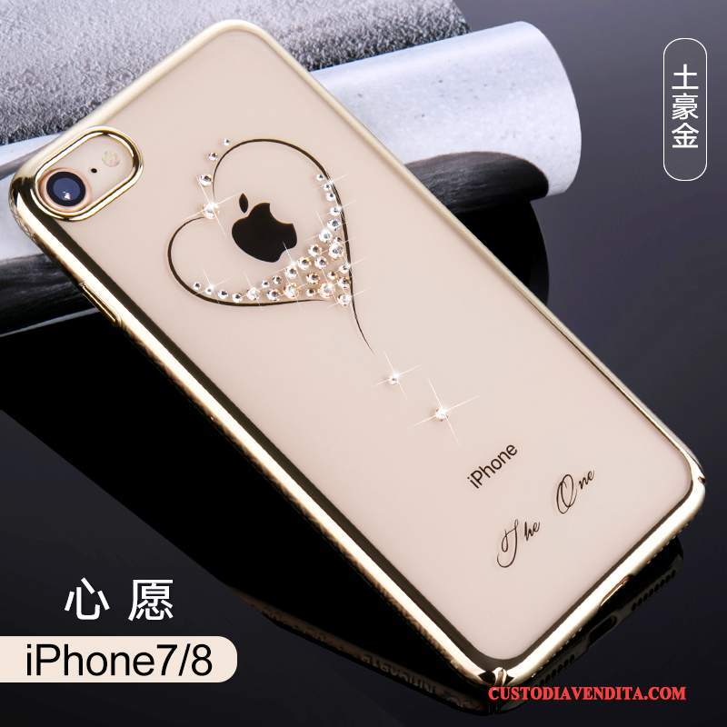 Custodia iPhone 8 Strass Elegantetelefono, Cover iPhone 8 Tendenza Nuovo