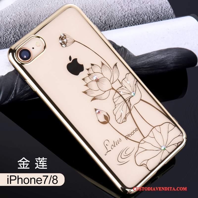Custodia iPhone 8 Strass Elegantetelefono, Cover iPhone 8 Tendenza Nuovo