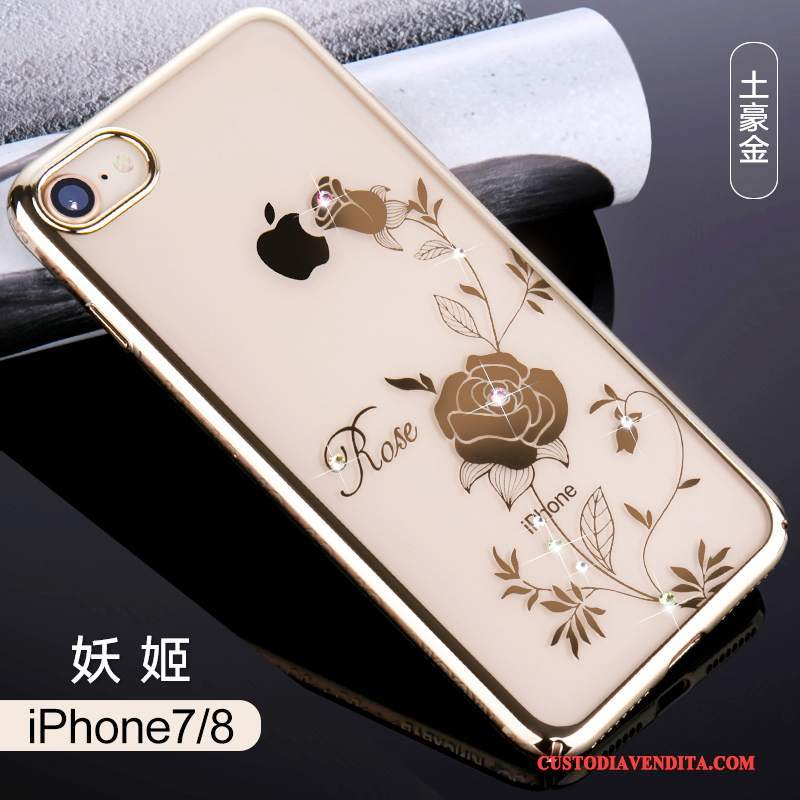 Custodia iPhone 8 Strass Elegantetelefono, Cover iPhone 8 Tendenza Nuovo