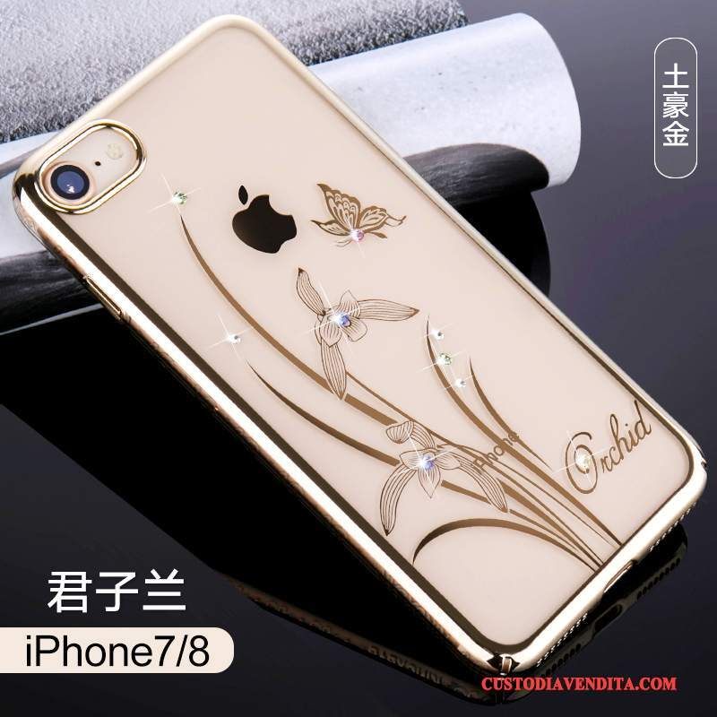 Custodia iPhone 8 Strass Elegantetelefono, Cover iPhone 8 Tendenza Nuovo