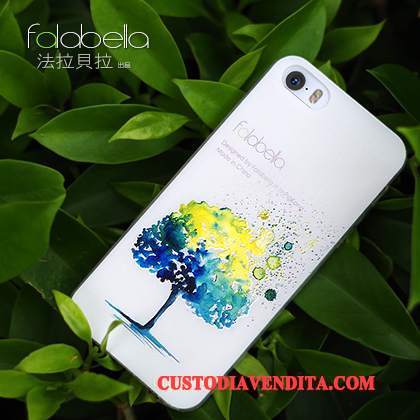 Custodia iPhone Se Silicone Telefono Tendenza, Cover iPhone Se Goffratura Morbido Anti-caduta
