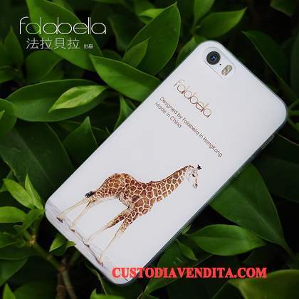 Custodia iPhone Se Silicone Telefono Tendenza, Cover iPhone Se Goffratura Morbido Anti-caduta